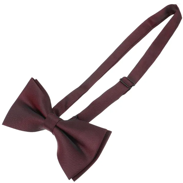 Pajaritas Traje de corbata roja para hombres Traje mate Ropa ajustable Decoración Borgoña Hombre