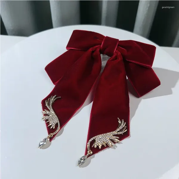 Bow Ties Red Vintage Flannel Rhingestone Tie Broche Coréen Britisan British Shirt Swirt Cold Cold Flower Peps Handmade Bijoux