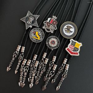 Boogbladen retro bolo stropdas voor heren mode Koreaanse Britse casual t-shirt formele slijtage shirt accessoires stropdas ketting heren sieraden