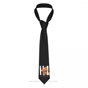 Bow Ties zegt Hi Print Teddy Bear Casual unisex nek stropdas shirt decoratie smal gestreepte slanke cravat