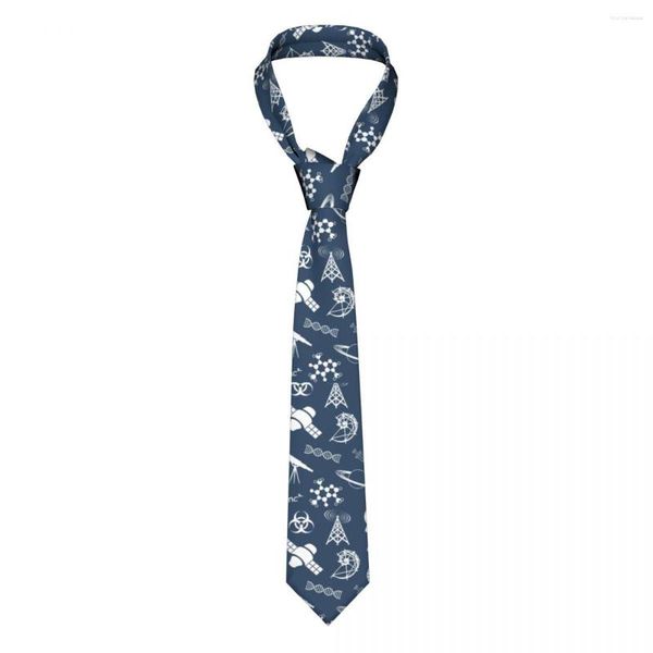 Noeuds papillon Science Symboles Cravate Hommes Casual Polyester 8 Cm Large Technologie Cravate Pour Accessoires Cravate Fête De Mariage