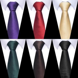 Bow Ties Silk Brand Wholesale Classic NecTie 8 cm Tie Solid Color Gravatas Suit Accessories Fit Wedding Holiday Party