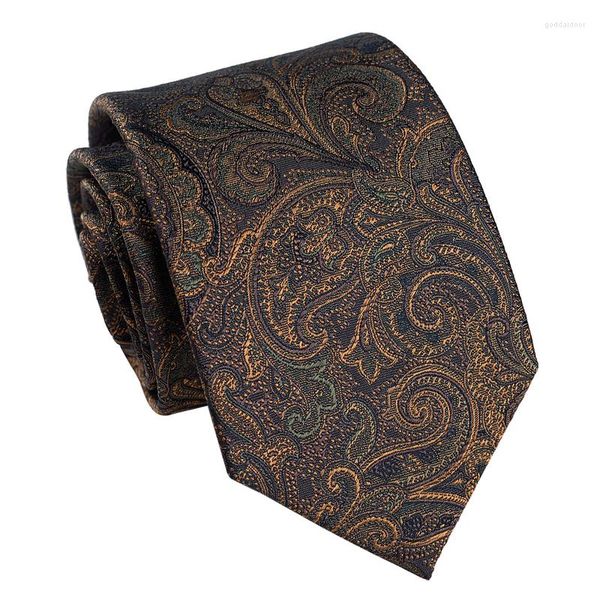 Noeuds papillon en soie cravate à la main 8cm mode pour hommes rétro motif marron mûrier affaires décontracté robe professionnelle