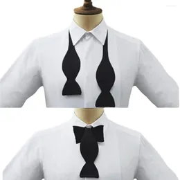 Pajaritas Seda Satén Pajaritas para hombre Self 2024 Color sólido Clásico Hombres Vintage Bowtie Ajustable Fiesta de boda de negocios