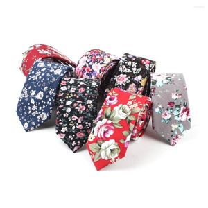 Boogbladen sitonjwly 6 cm stropdas mannelijke katoenen bloemen voor heren mode Gravatas casual nekhemd accessoires Aangepast logo