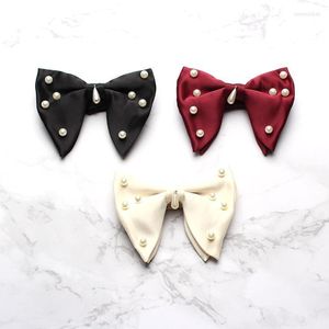 Bow Ties Sitonjwly Women Bowties For Mens Shirt Wedding Party en Business Suits Accessoires Tuxedo Polyester Big Cravatbow Emel22