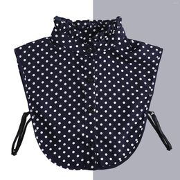 Boogbladen sitonjwly dames polka dots nep kraag