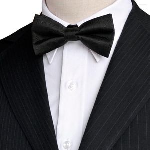 Noeuds papillon solide noir bleu marine gris gris blanc rouge smoking hommes cravate pré-nouée soie réglable pour hommes en gros
