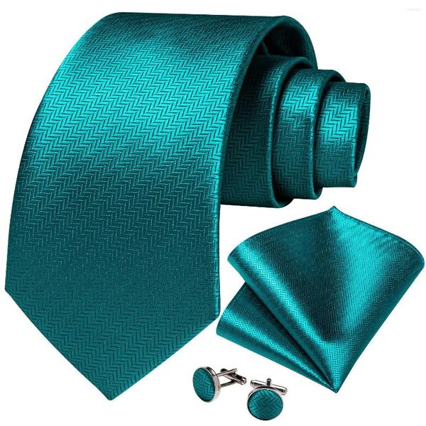 Noeuds papillon solide bleu vert noir marron soie pour hommes luxe Polyester mariage affaires cravate mouchoir boutons de manchette cadeau