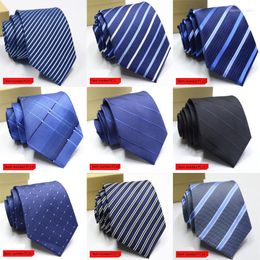 Boogbladen Solid Color Striped voor Wen 8cm Jacquard Ntrak Cravat Formeel zakelijk huwelijksfeest Munny slanke nek halsband