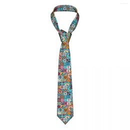 Bow Ties Southwest Mexicaanse Tile NecTie Unisex Polyester 8 cm Boheemian Style Neck Tie For Men Classic Shirt Accessoires Gravatas Cosplay