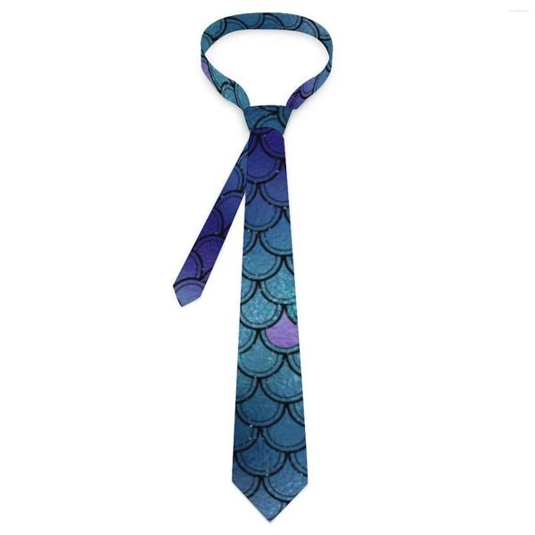 Cravates d'arc Sparkly Glitter Cravate Sirène Écailles Imprimer Personnalisé DIY Cou Mignon Collier Drôle Pour Hommes Cosplay Party Cravate Accessoires