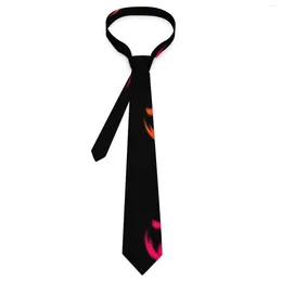 Boogbindingen spookachtige Halloween -stropdas kleurrijke pompoen geprinte nek schattige grappige kraag voor mannen dagelijkse slijtage feest stropdas accessoires