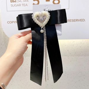 Bow Ties Streamer Rhinestone Bowtie Dames Koreaanse colestyle shirt Hirt Collar Flower Flower Woman's Suit Accessories Heart Crystal