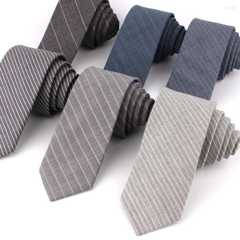 Bow Ties Striped Wool For Men High Quality Brand Narrow Woolen Neck Tie Plaid 5 Cm Men's Necktie Wedding Slim Groom Neckties