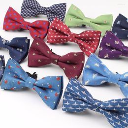 Bow Ties Style Plaid Children Bowtie Polester Bowties Baby Kid Kids Classical Pet Striped Butterfly Tie Elk Bike Paraplu Dog Cars