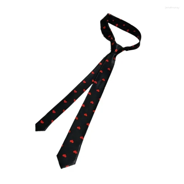 Pajaritas Elegante Corbata del Día de San Valentín con Patrón de Corazón Moderno Hombre Para Escenario