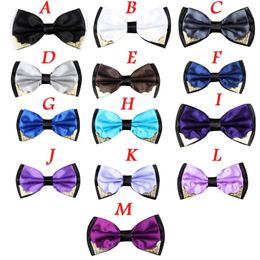 Boogbladen op maat smeden microfiber bowtie verstelbare modemannen formeel bruiloft nieuwigheid smoking tuxedo stropdas tie z0221