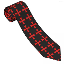 Bow Ties Templar Symbole Tie Jésus God 3D Impression de cosplay Party Neck Funny for Men Women Modèle Collier Collier Coldage