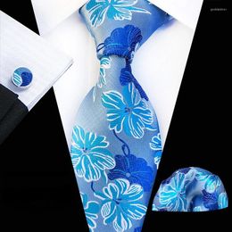 Bow Ties Set de tres piezas PAISLEY Fashion Business Men's Tie incluye gemelos de pañuelos