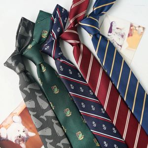 Bow Ties Tide High Quality 6cm's Men's étroit Tie en polyester couche pour hommes
