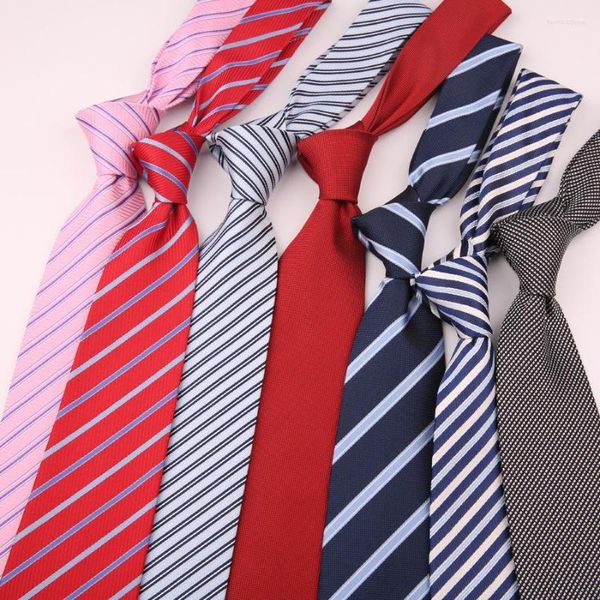 Bow Ties Tide Tie's Tie de l'homme Mariage à rayures massives gris rose pour hommes Robe formelle à col à col