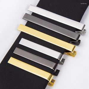 Strikjes Stropdas Clips Goud Kleur Mode Voor Mannen Geschenken Metalen Eenvoudige Bar Sluiting Praktische Stropdas Accessoires Pin Heren Kraag clip