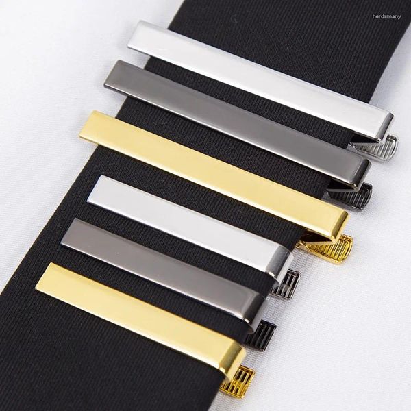 Clips de corbata de moño para hombre, Color dorado, moda para regalos, cierre de barra Simple de Metal, accesorios prácticos para corbata, Pin, Clip de cuello para hombre