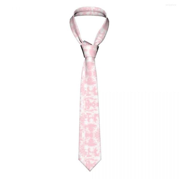 Bow Ties Tie Dye Neccure hommes Femmes Polyester 8 cm Couc rose pour les accessoires étroits maigres Cravat Gift de mariage