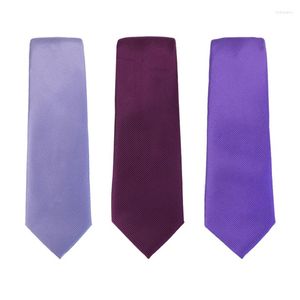 Bow Ties Tie voor mannen Purple Striped Elegant Mens Business Suits Silk Blue Gold Pink Black Formal Ntrank Truding Cravat Gifts