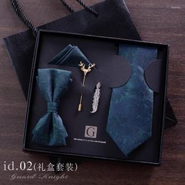 Bow Ties Tie Gift Box Set Heren Groom Business Dress Retro Bowtie Koreaanse versie Verjaardag Casual