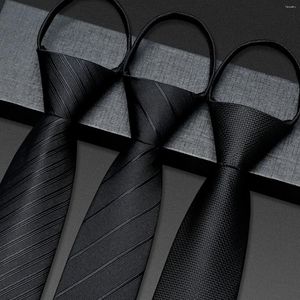 Bow Ties Top Quality 2024 hommes 6cm 7cm Business formel Black Zipper pour 2,36 '' '2,75' 'Coldie à cravate