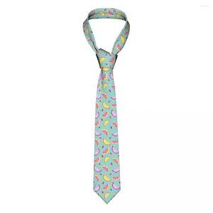 Bow Ties Tropical Exotic Fruit Watercolor Tie pour hommes Femmes Femmes Coldage Vêtements Accessoires
