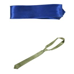 Bow Ties -Sex Casual stroptie Skinny Slim Smal Neck Tie -Light Green Unisex -Royal Bluebow