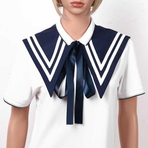 Bow Ties unisex school uniform nep kraag preppy stijl zeiler nek dekking afneembaar vals shirt decoratief dickey faux nekstuk