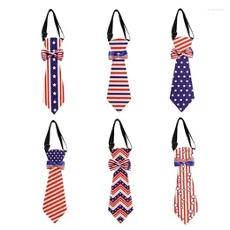 Bow Ties Unisex Small Tie American Patriotics Independence Day Pretied Striped NecTie Drop