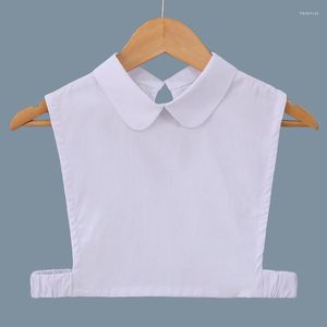 Pajaritas Unisex Color sólido Corbata Cuello falso blanco para mujer y camisa para hombre Blusa falsa desmontable para mujer Fred22