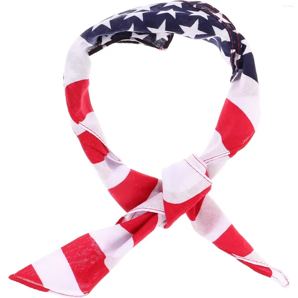 Pañuelos para la cabeza con bandera de EE. UU., diadema para exteriores, pañuelo para la cabeza, diademas americanas, accesorios para el día independiente, turbante para hombre