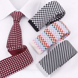 Bow Ties variëteit heren gebreide stropdas mode 5 cm platte smalle nek geschenken voor mannen magere accessoires bruiloft feest nekkleding fred22