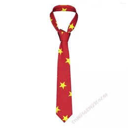 Bow Ties Vietnam Flag Neck For Men Mujeres Superios de corbata a cuadros Corciones de fiesta de boda delgada Gravatas Regalo orgulloso