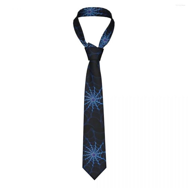 Noeuds papillon Vintage Anime Spider Web Cravate unisexe Polyester 8 cm cou pour hommes mode chemise étroite accessoires fête