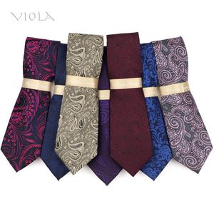 Pajaritas Vintage Classic Paisley Corbata 8 cm Azul marino Rojo Azul Rosa Poliéster Hombres Fiesta diaria Banquete Traje Esmoquin Corbata masculina Accesorio de regalo