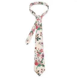 Bow Ties Vintage Flower Imprime à imprimé rouge Floral Business Col Fashion Cool Fory pour le design Mâle Collier Coldie Cadeau
