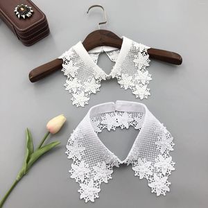 Bow Ties Vintage Color Couleur Faux Collit Collier de tour de cou détachable Femelle Femme revers Faux Fuax Cols Accessoire