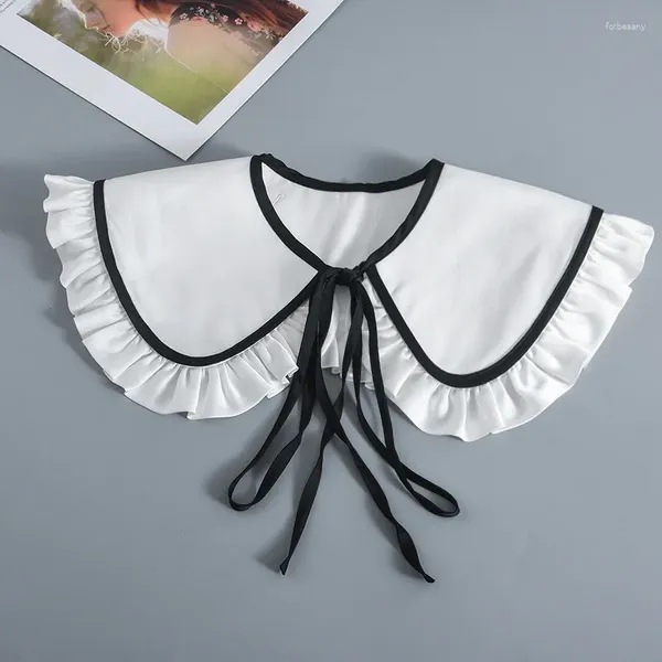 Bow Ties Vintage Woman Shirt Faux faux collier châle filles ajusté Bowknots épaule enveloppe de robe décorative détachable