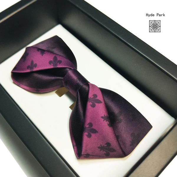 Noeuds papillon Mariage marié homme costume Iris violet rose hommes noeud papillon hommes et femmes bureau d'affaires bon type 231013