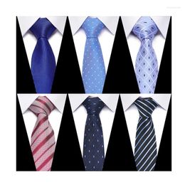 Bow Ties Wholesale 2024 Style Tie Men Solid Color Necktie Gravatas Suit Accessoires Ajuster Business Holiday Party