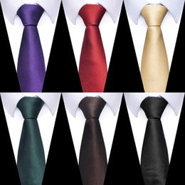 Bow Ties Wholesale Classic Coldie 8 cm Tie en soie Couleur solide Gravatas Suisse Accessoires Ajuster la fête de vacances de mariage