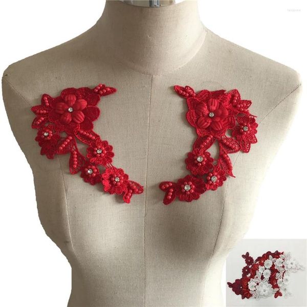 Noeuds papillon femmes robe broderie décolleté dames dentelle couture tissu patchs fleur faux col Scrapbooking accessoires