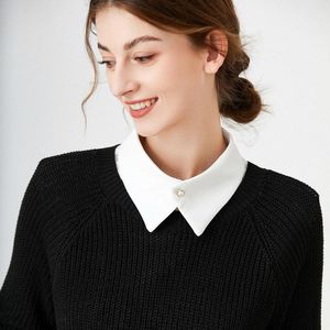 Bow Ties Femmes Fallier Colliers Girls Automne Blouse Blouse Tops Fake Collar Docutable Half Shirts Collier Collier Pull